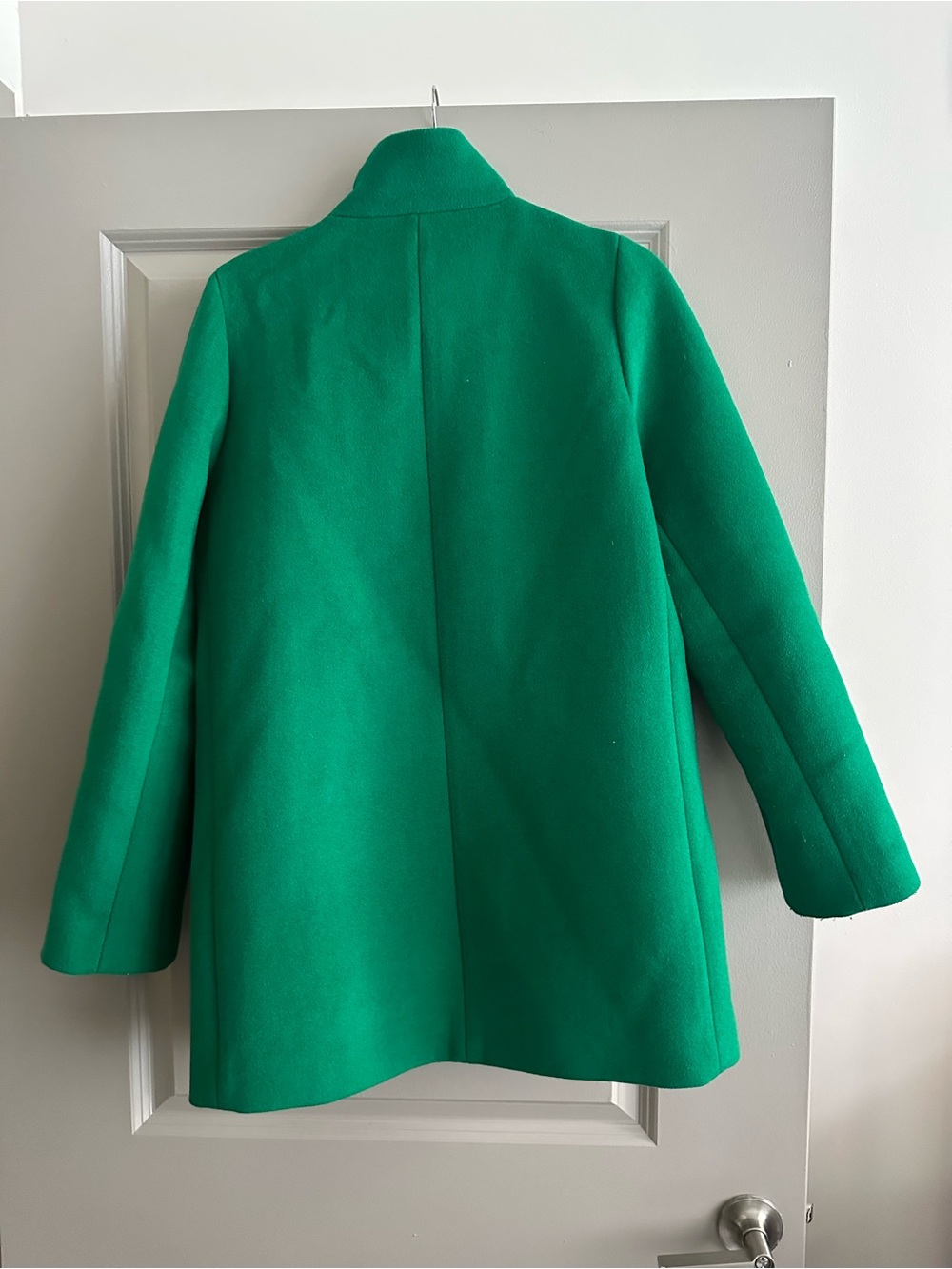 J. Crew Emerald Green Wool Blend City Coat - Picture 4 of 5